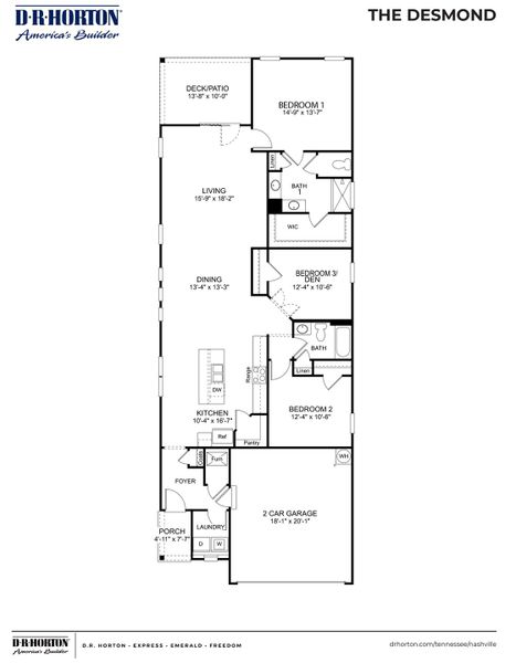 2D floor plan layout of this home in Nexus South, Gallatin, TN (Image 4). 2D floor plan layout of this home in Nexus South, Gallatin, TN (Image 4).