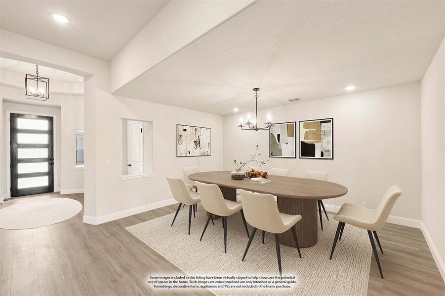 Furnished interior view inside a new home in Silo Mills, Joshua (Image 10).