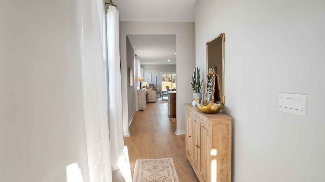 Representative furnished interior of a home built from the Jennings by D.R. Horton in Legacy Farms, White House (Image 12).