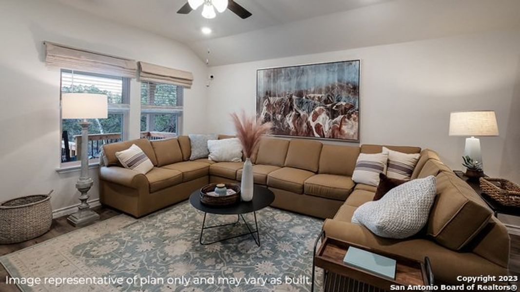 Furnished interior view inside a new home in Brookstone Creek, San Antonio (Image 9).