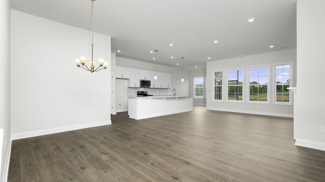 Spacious, unfurnished interior of a new home in The Villas at Kinsley, Jamestown (Image 11).