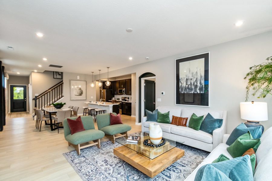 Representative furnished interior of a home built from the Wembley by Fischer Homes in Villas at Gold Creek, Dawsonville (Image 12).