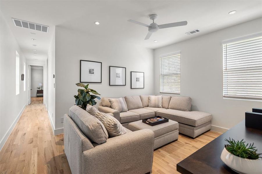 This bonus room is perfect for fun entertainment.