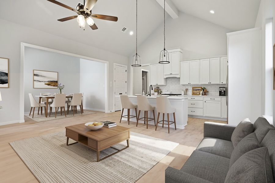 Furnished interior view inside a new home in Mission Ranch, College Station (Image 6).