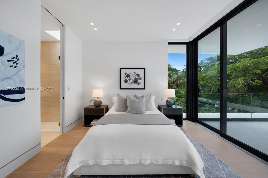 Furnished interior view inside a new home in , Miami Beach (Image 13). Furnished interior view inside a new home in , Miami Beach (Image 13).