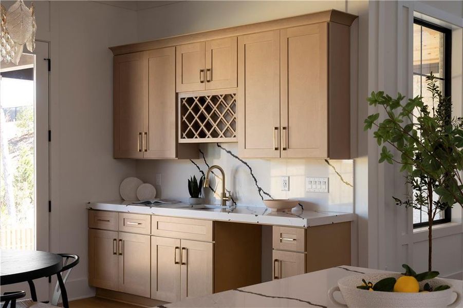 Furnished interior view inside a new home in , Suwanee (Image 71).