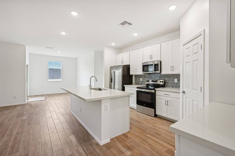 Kitchen and dining nook