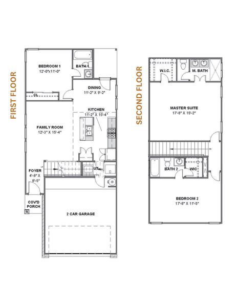 2D floor plan layout for the June 1553NS by Saratoga Homes in Aldine Pines, Houston, TX (Image 3). 2D floor plan layout for the June 1553NS by Saratoga Homes in Aldine Pines, Houston, TX (Image 3).