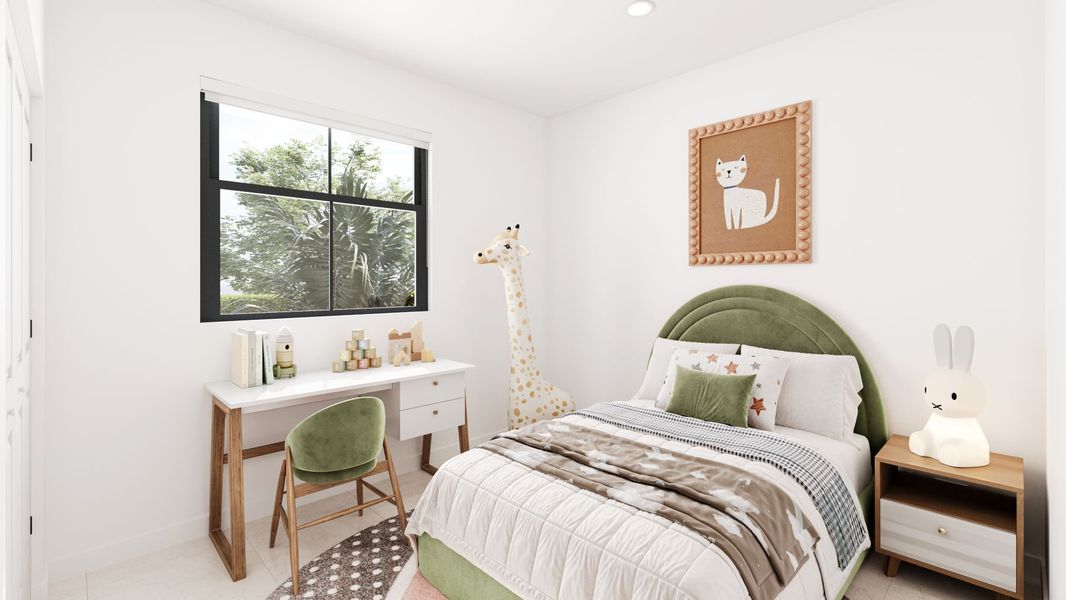 Representative furnished interior of a home built from the Diana by Bluenest Development in Palm Villas, Leisure City (Image 9).