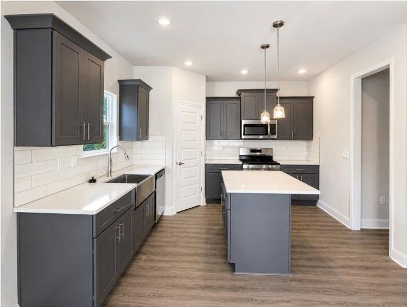 Furnished interior view inside a new home in Habersham Meadows, Demorest (Image 5).