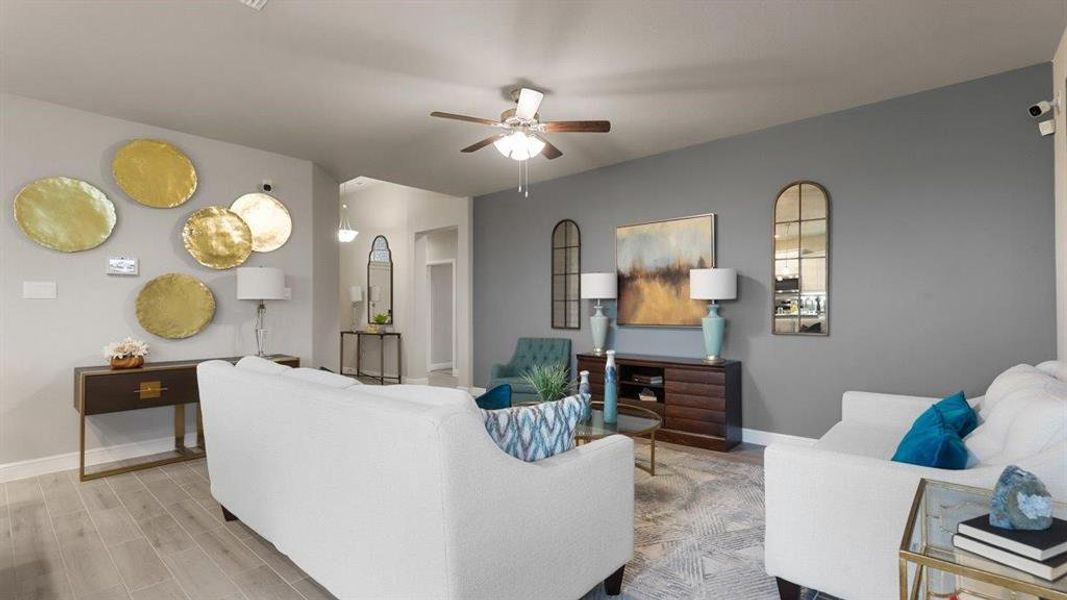 Furnished interior view inside a new home in Legado, Cleburne (Image 14). Furnished interior view inside a new home in Legado, Cleburne (Image 14).