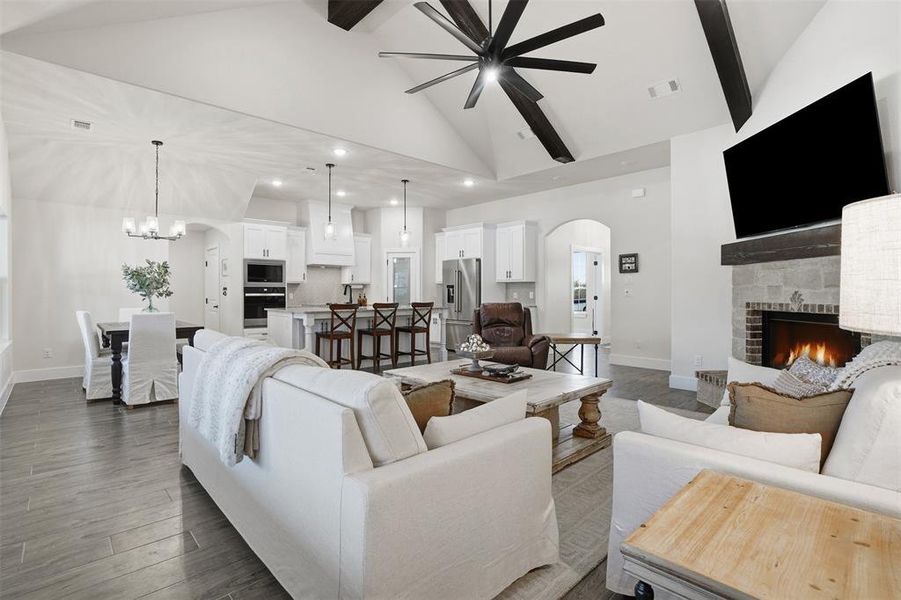 Furnished interior view inside a new home in , Springtown (Image 18).