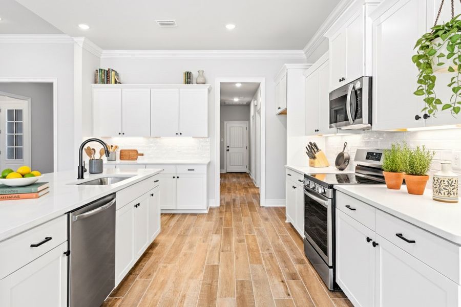 Front exterior of a new home in Natureview, Freeport, FL, highlighting curb appeal (Image 2).