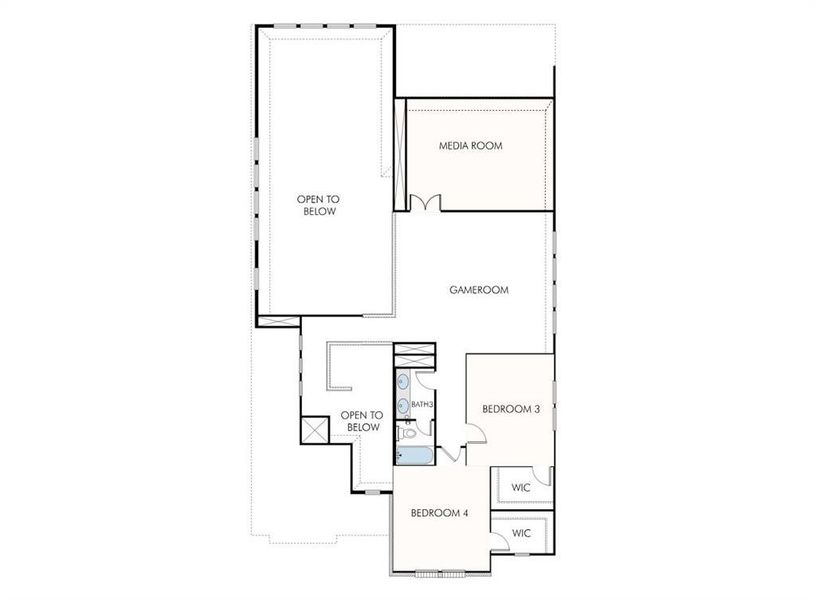 2D floor plan layout of this home in , Fort Worth, TX (Image 3).