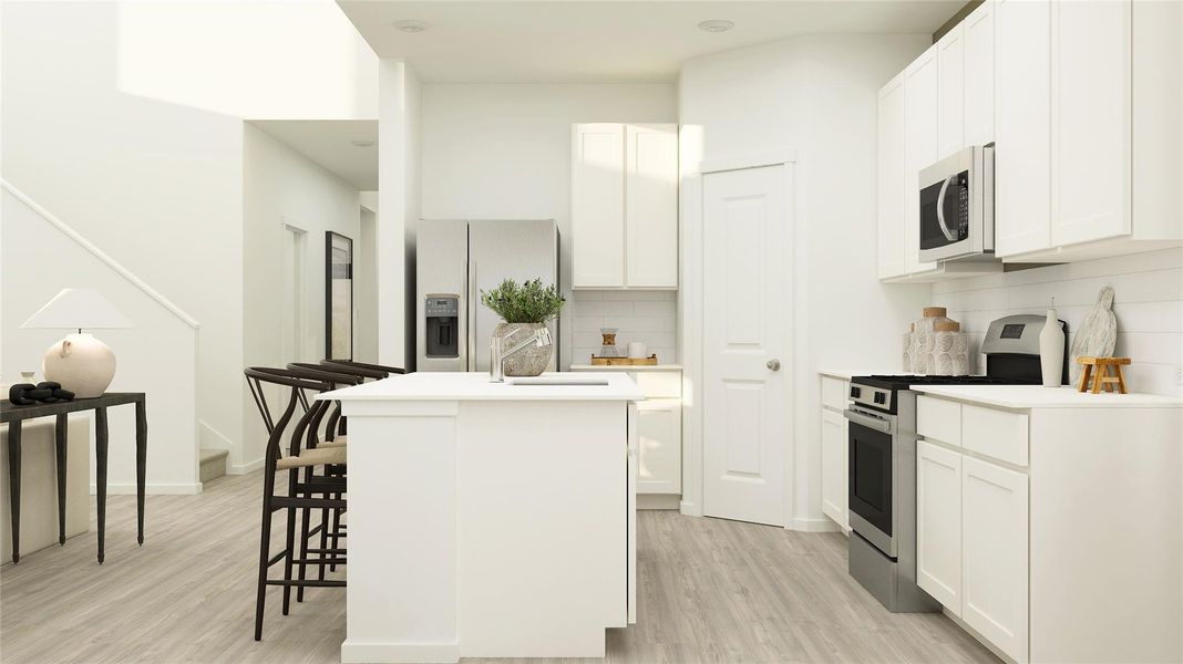 Furnished interior view inside a new home in Meadowlark Preserve, Pflugerville (Image 15).