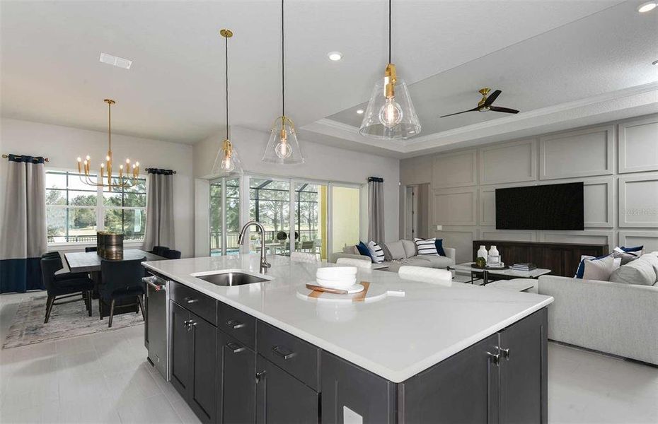 Furnished interior view inside a new home in Del Webb Stone Creek, Ocala (Image 9). Furnished interior view inside a new home in Del Webb Stone Creek, Ocala (Image 9).