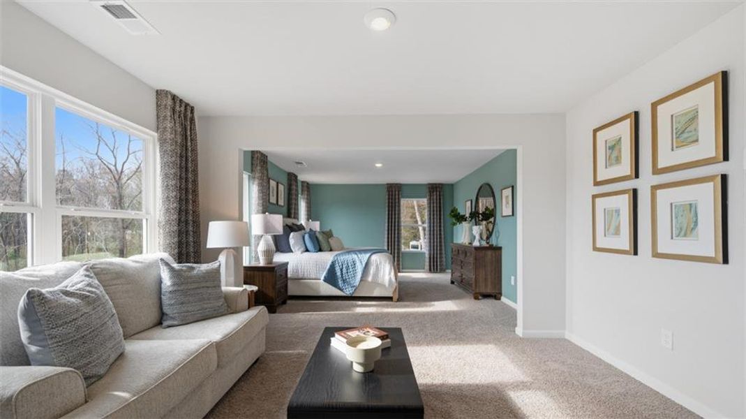 Furnished interior view inside a new home in Jackson Landing, Jefferson (Image 9). Furnished interior view inside a new home in Jackson Landing, Jefferson (Image 9).