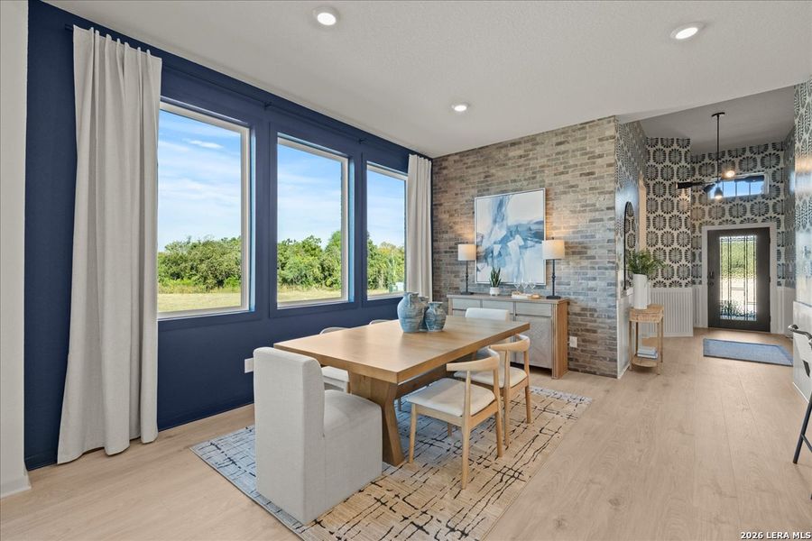 Furnished interior view inside a new home in Stream Waters, Seguin (Image 14).
