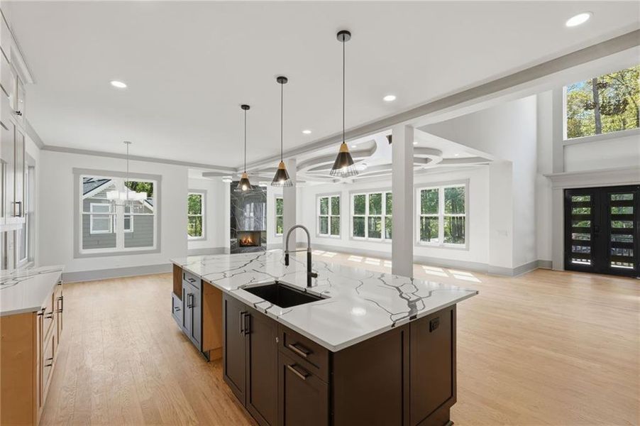 Furnished interior view inside a new home in , Roswell (Image 11).