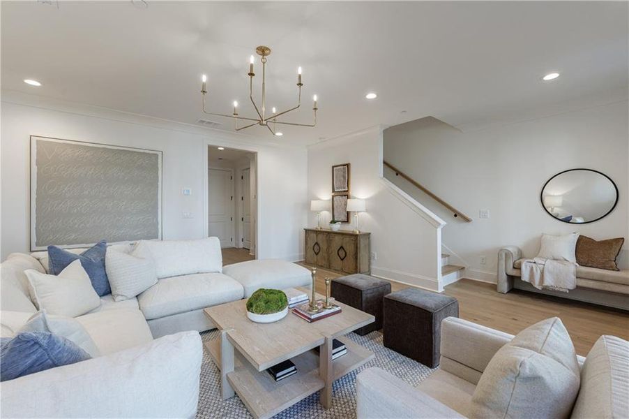 Furnished interior view inside a new home in , Alpharetta (Image 9). Furnished interior view inside a new home in , Alpharetta (Image 9).