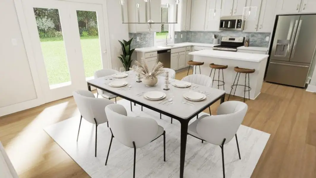 Furnished interior view inside a new home in McConnell Ridge, McLeansville (Image 3).