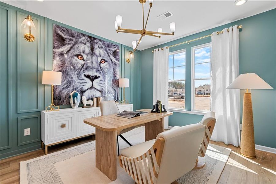 Furnished interior view inside a new home in Bowers Farm, McDonough (Image 12).