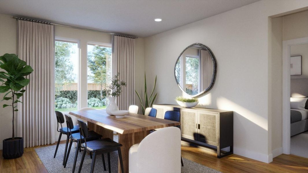 Furnished interior view inside a new home in Parkton Square, Kyle (Image 9). Furnished interior view inside a new home in Parkton Square, Kyle (Image 9).