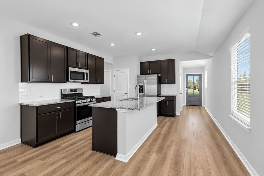 Furnished interior view inside a new home in Sunfield, Buda (Image 4).