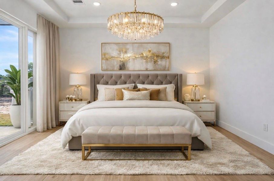 Main Bedroom virtually staged