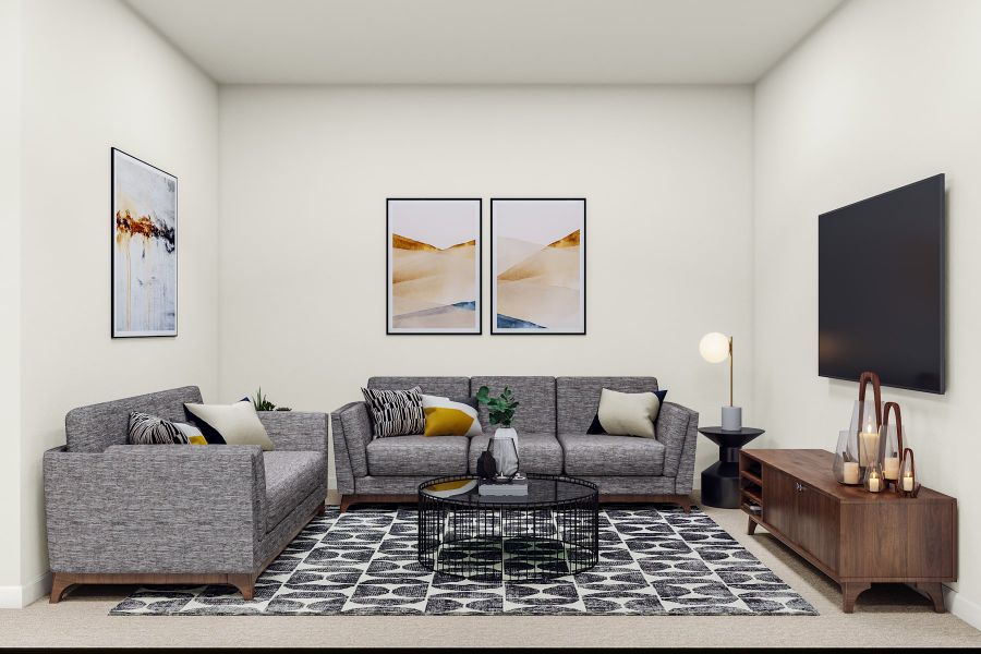 Representative furnished interior of a home built from the 3 by Tri Pointe Homes in Sugar Mill Village, Longmont (Image 43).