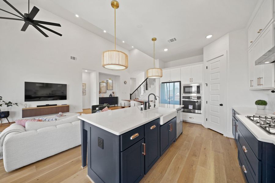 Furnished interior view inside a new home in Sienna, Missouri City (Image 5). Furnished interior view inside a new home in Sienna, Missouri City (Image 5).