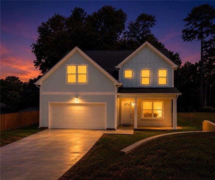 Front exterior of a new home in , Douglasville, GA, highlighting curb appeal (Image 26).
