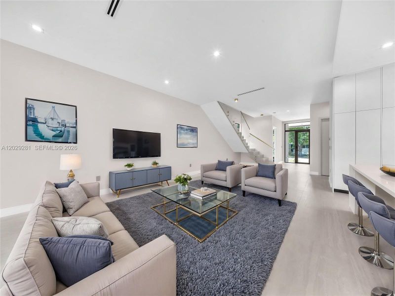 Furnished interior view inside a new home in , Hollywood (Image 5).