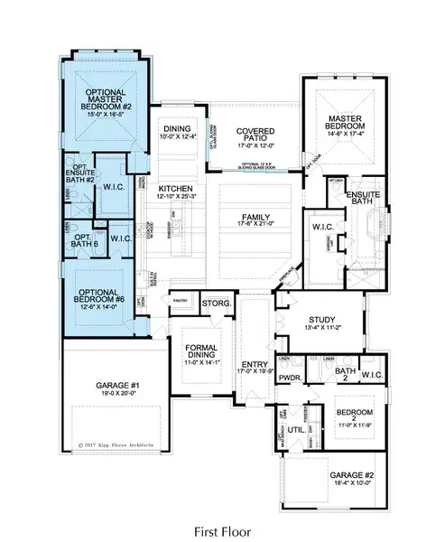 2D floor plan layout for the Chesapeake by Landon Homes in Lexington Frisco, Frisco, TX (Image 5).