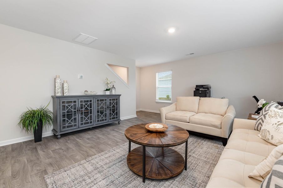 Representative furnished interior of a home built from the GALEN by D.R. Horton in The Meadows at Wildwood Village, Shallotte (Image 9).
