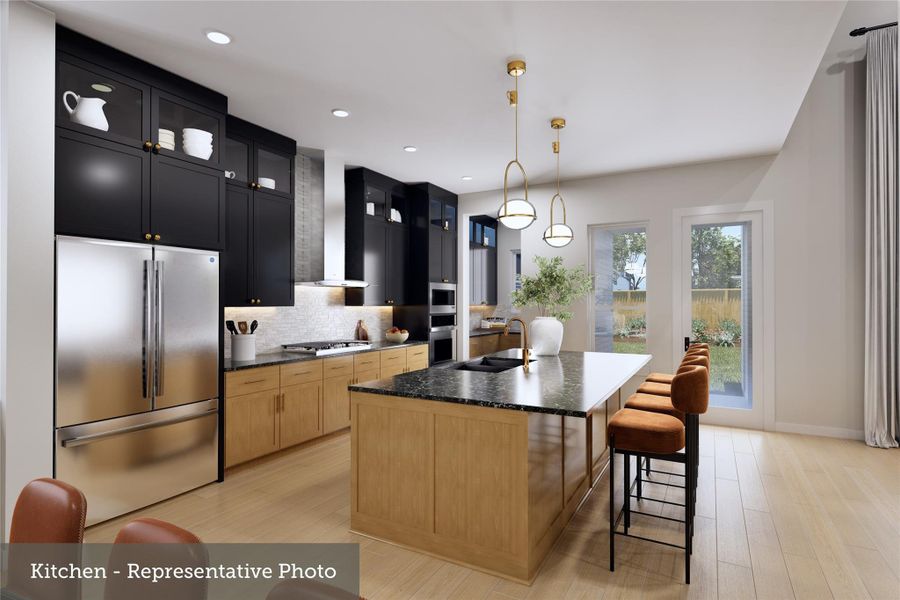 Furnished interior view inside a new home in The Woodlands Hills - Premier Collection, Willis (Image 9).