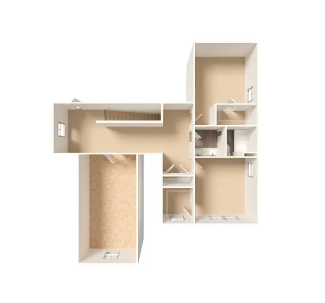 2D floor plan layout for the Grant by Foundation Home Builders LLC in Old Hickory Crossing, Mocksville, NC (Image 3).