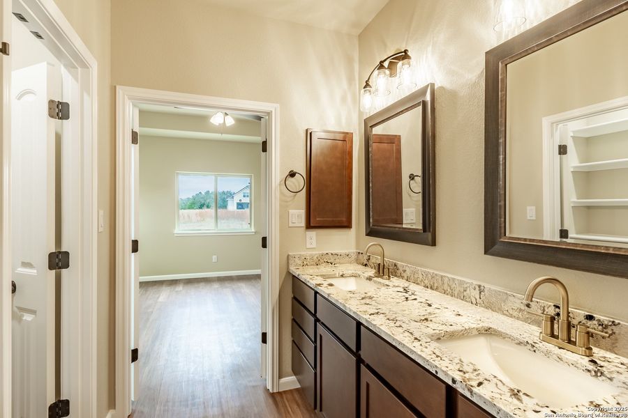 Furnished interior view inside a new home in , Blanco (Image 12). Furnished interior view inside a new home in , Blanco (Image 12).