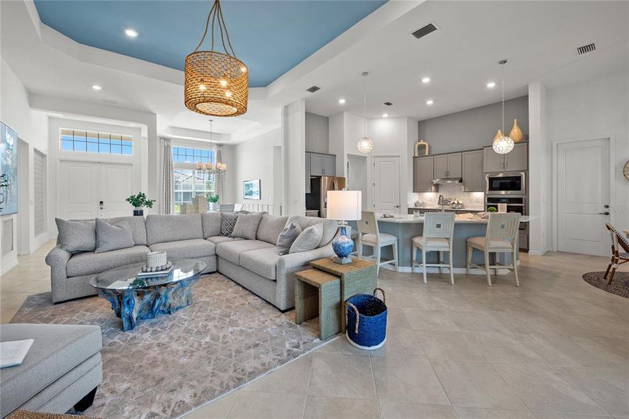 Furnished interior view inside a new home in Calusa Country Club, Lakewood Ranch (Image 13).