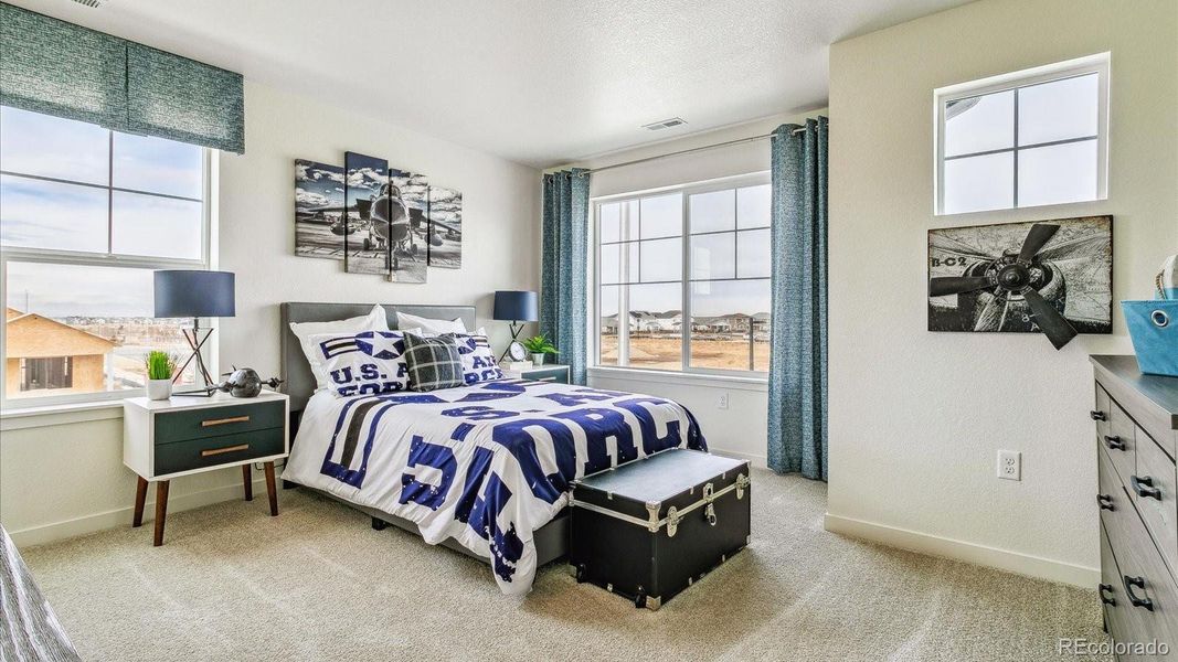 Furnished interior view inside a new home in Settlers Crossing, Commerce City (Image 19).