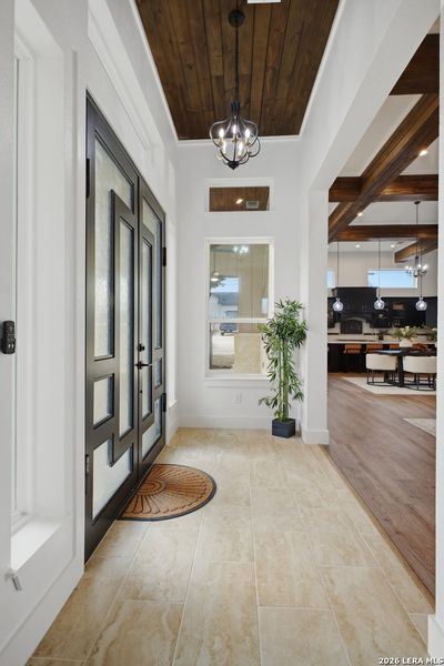 Furnished interior view inside a new home in , Blanco (Image 41).