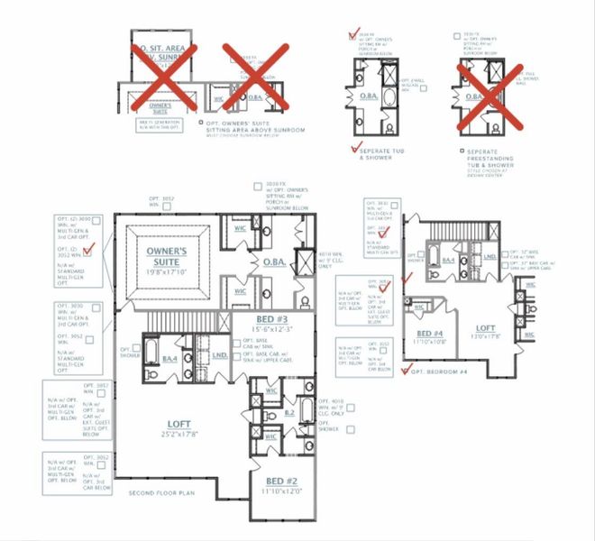 2D floor plan layout of this home in Tidewater at Lakes of Cane Bay, Summerville, SC (Image 6).