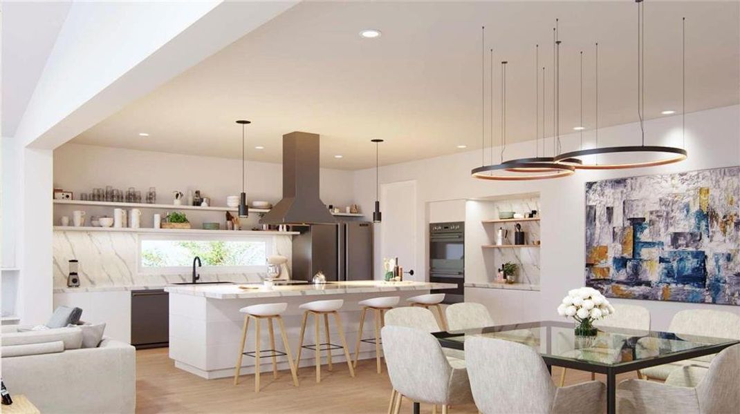 Furnished interior view inside a new home in , Sarasota (Image 8).