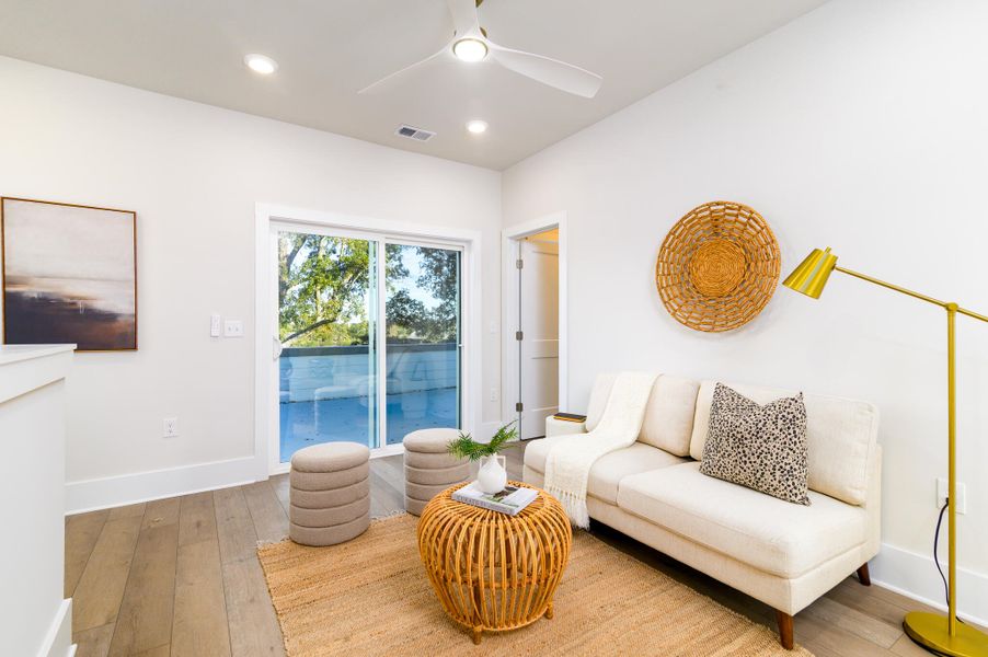 Furnished interior view inside a new home in Walk at Park Circle, North Charleston (Image 25). Furnished interior view inside a new home in Walk at Park Circle, North Charleston (Image 25).