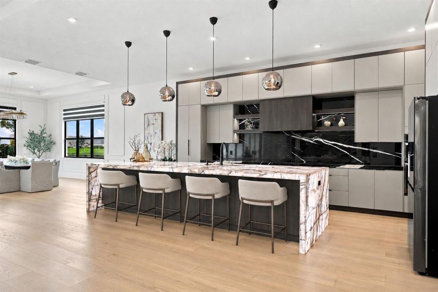 Oversized Island and Bar Seating Oversized Island and Bar Seating