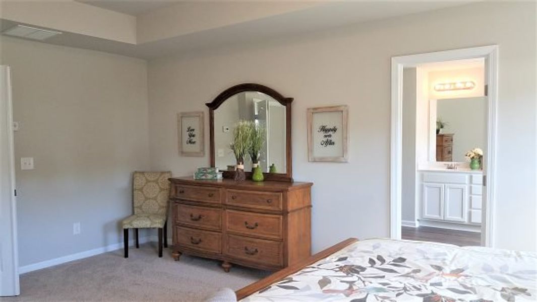 Representative furnished interior of a home built from the Emory by Piedmont Residential in Falls Creek, Flowery Branch (Image 15).
