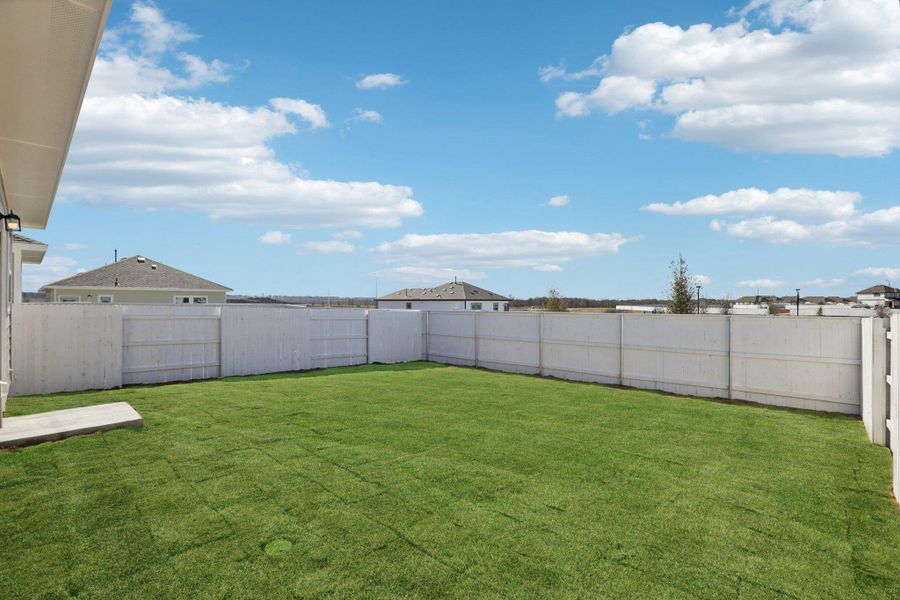 Private Backyard of Home