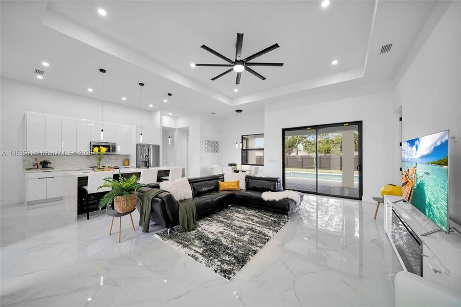 Furnished interior view inside a new home in , Cape Coral (Image 8).