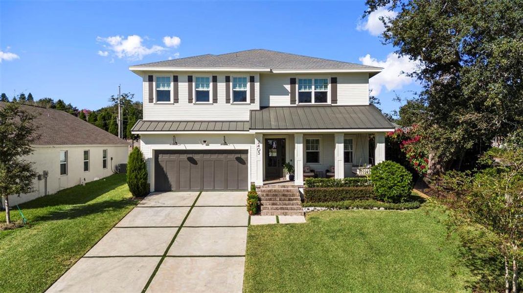 Front exterior of a new home in , Lakeland, FL, highlighting curb appeal (Image 1). Front exterior of a new home in , Lakeland, FL, highlighting curb appeal (Image 1).