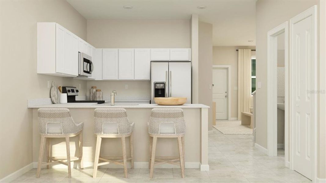 Furnished interior view inside a new home in , Kissimmee (Image 11).